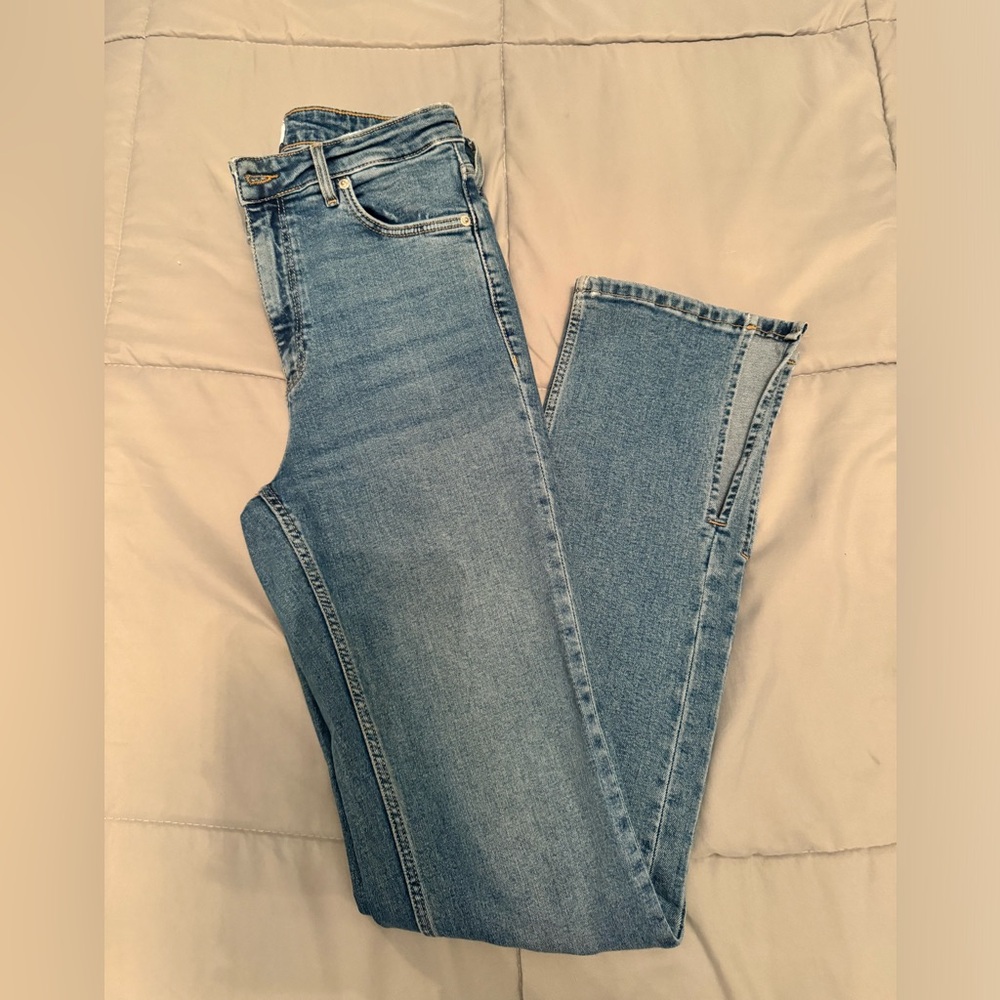 Zara Women's Skinny Jeans - Light Blue